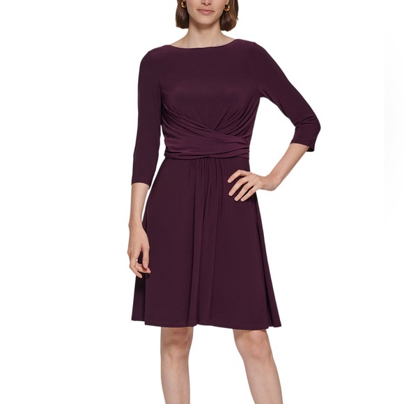 Tommy Hilfiger Dresses & Skirts - 🆕Tommy Hilfiger Women's 3/4-Sleeve Wrap-Waist Fit & Flare Dress